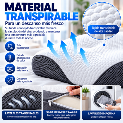 💤 Almohada Cervical Ergonómica Premium