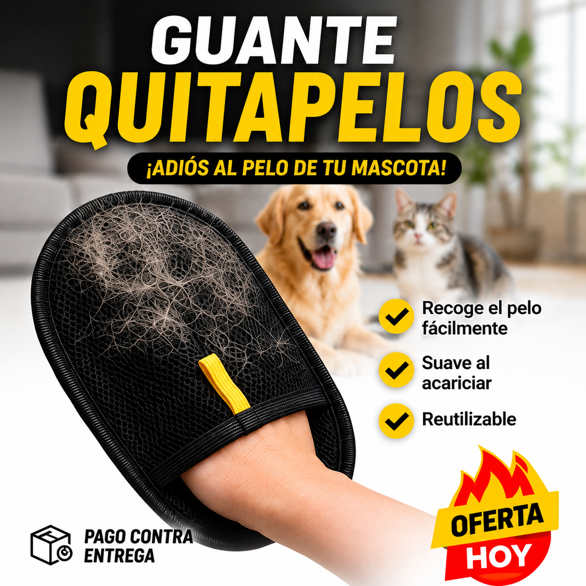 Guante Para Remover Pelo | Adiós al Pelo de tu Mascota