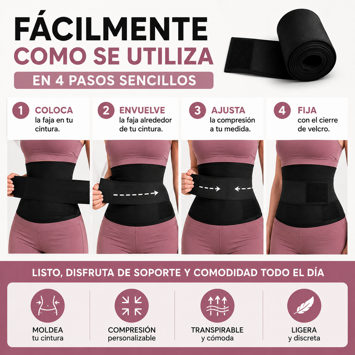 Faja Ajustable 5 Metros | Moldea Y Define Tu Cintura