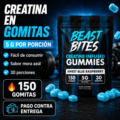 Creatina Gomitas Beast Bites | ¿Cansado de la creatina de siempre?
