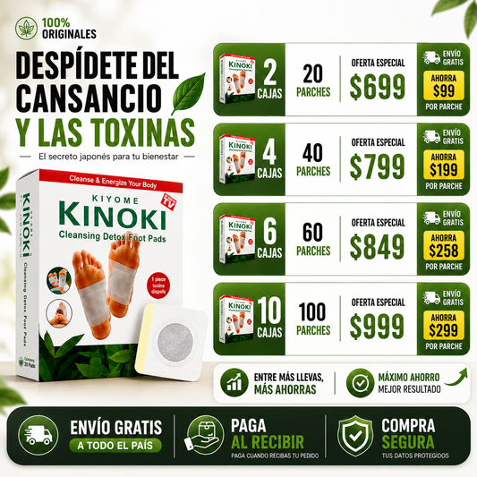 🌿 Parches Kinoki | Bienestar y Relajación Mientras Duermes