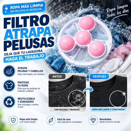 Filtro Atrapa Pelusas | Adiós a los Residuos