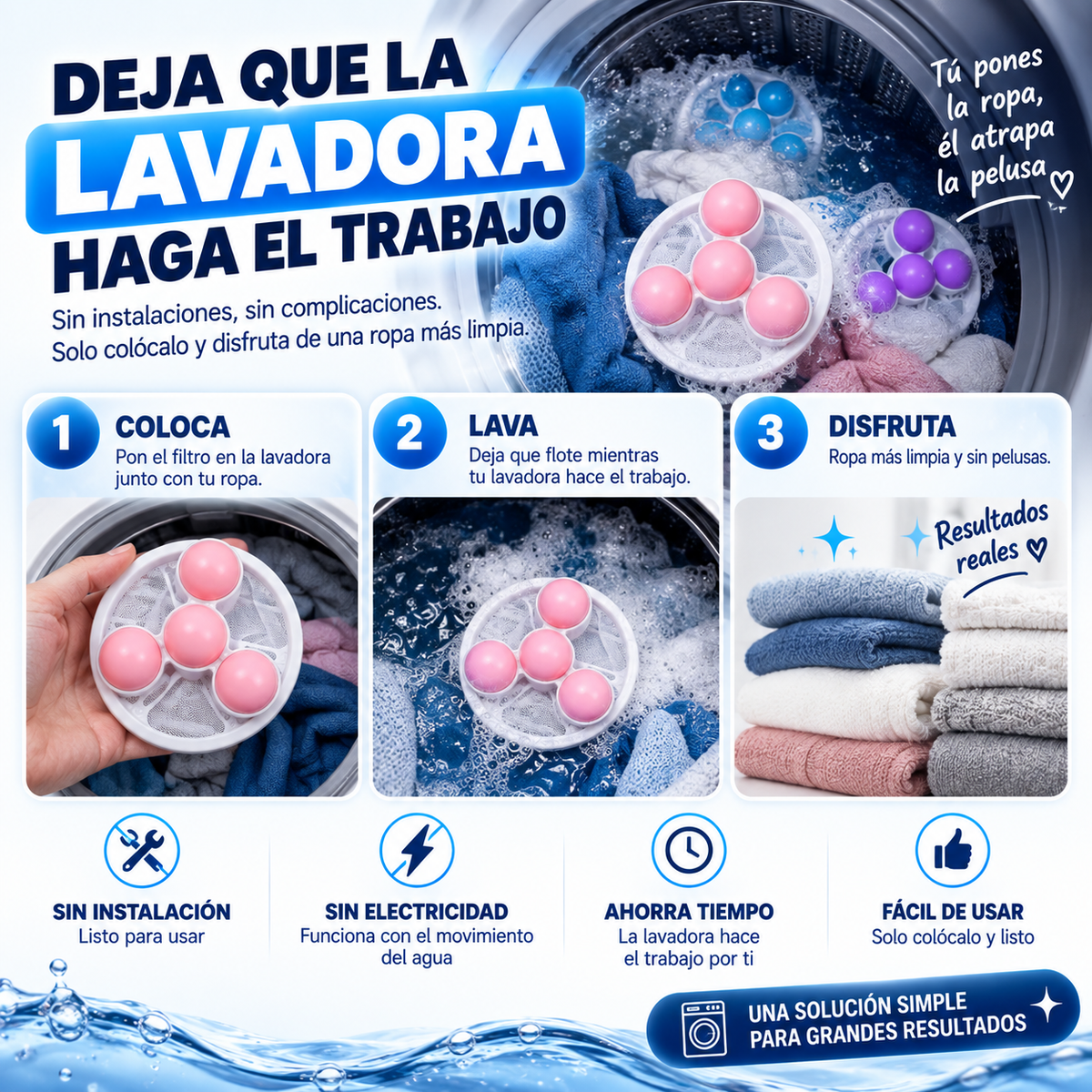 Filtro Atrapa Pelusas | Adiós a los Residuos