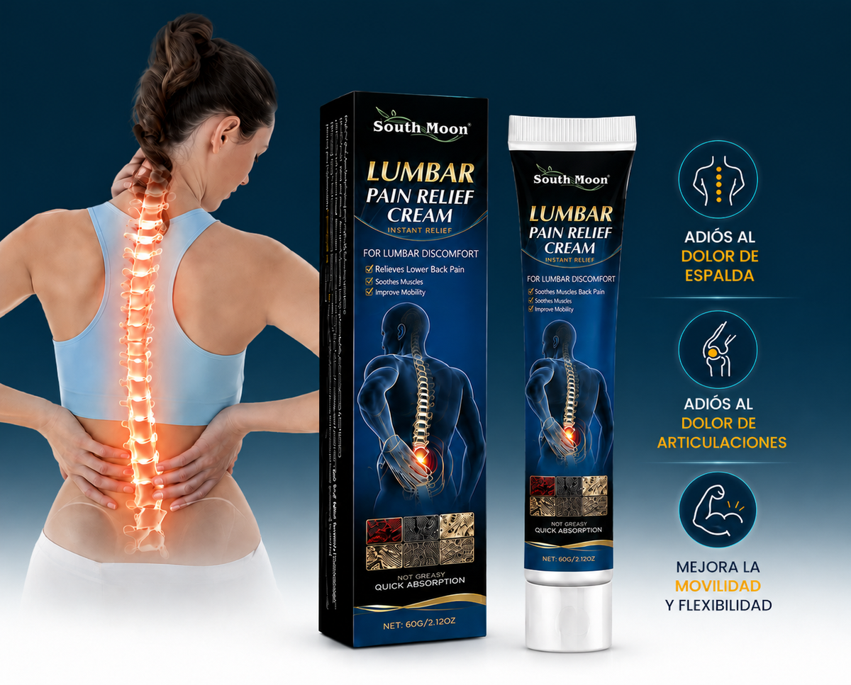 Crema para dolor Lumbar | Dile adiós al dolor de espalda y articulaciones