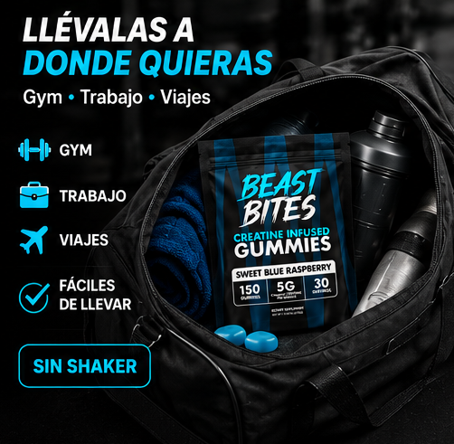 Creatina Gomitas Beast Bites | ¿Cansado de la creatina de siempre?