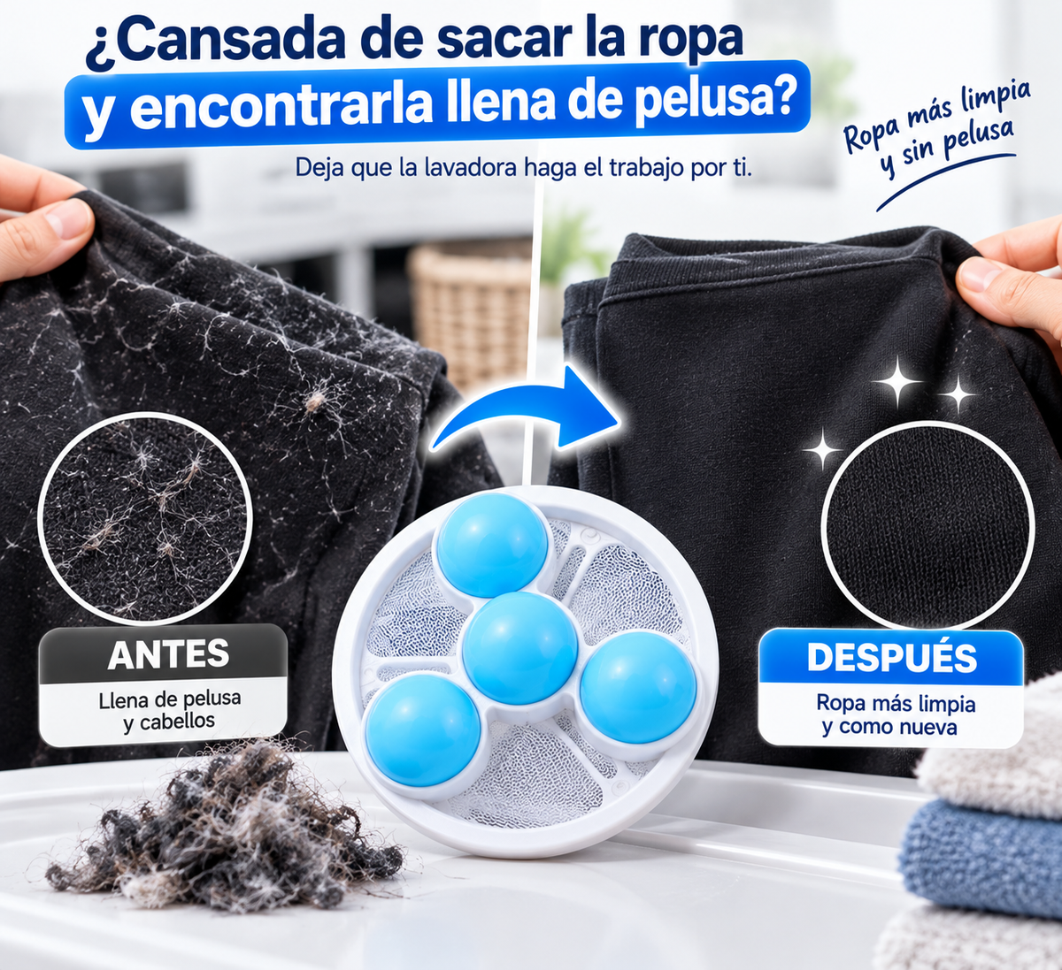 Filtro Atrapa Pelusas | Adiós a los Residuos
